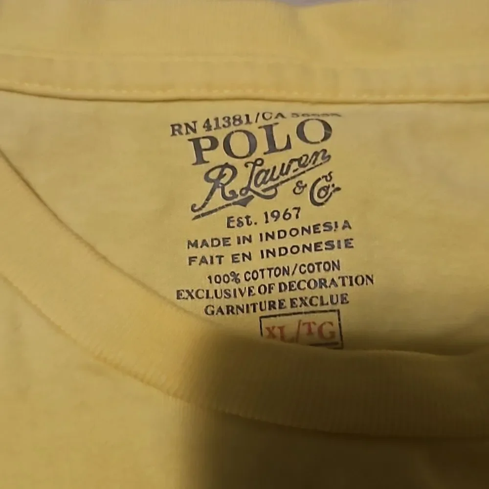 Vintage Polo Ralph Lauren yellow t shirt
